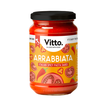 Arrabbiata spicy tomato sauce – Vitto jar front view
