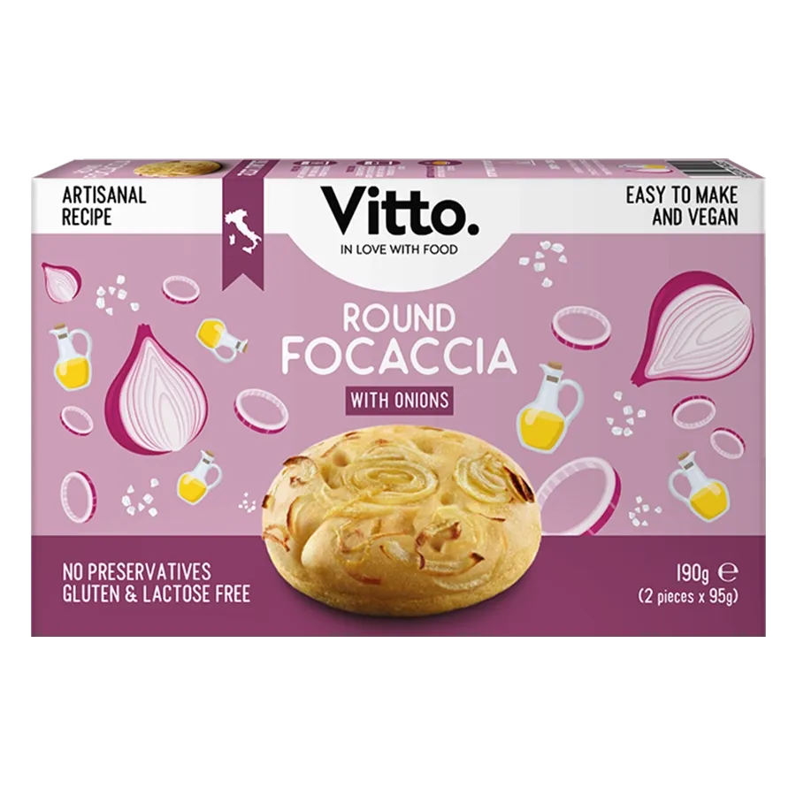 Onion focaccia – savoury vegan flatbread