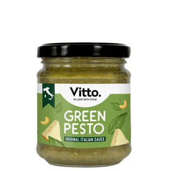 Green Pesto sauce – Vitto jar front view