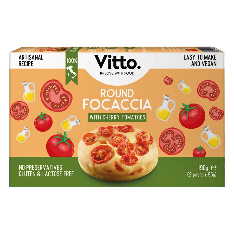 Cherry tomato focaccia – artisan vegan bread