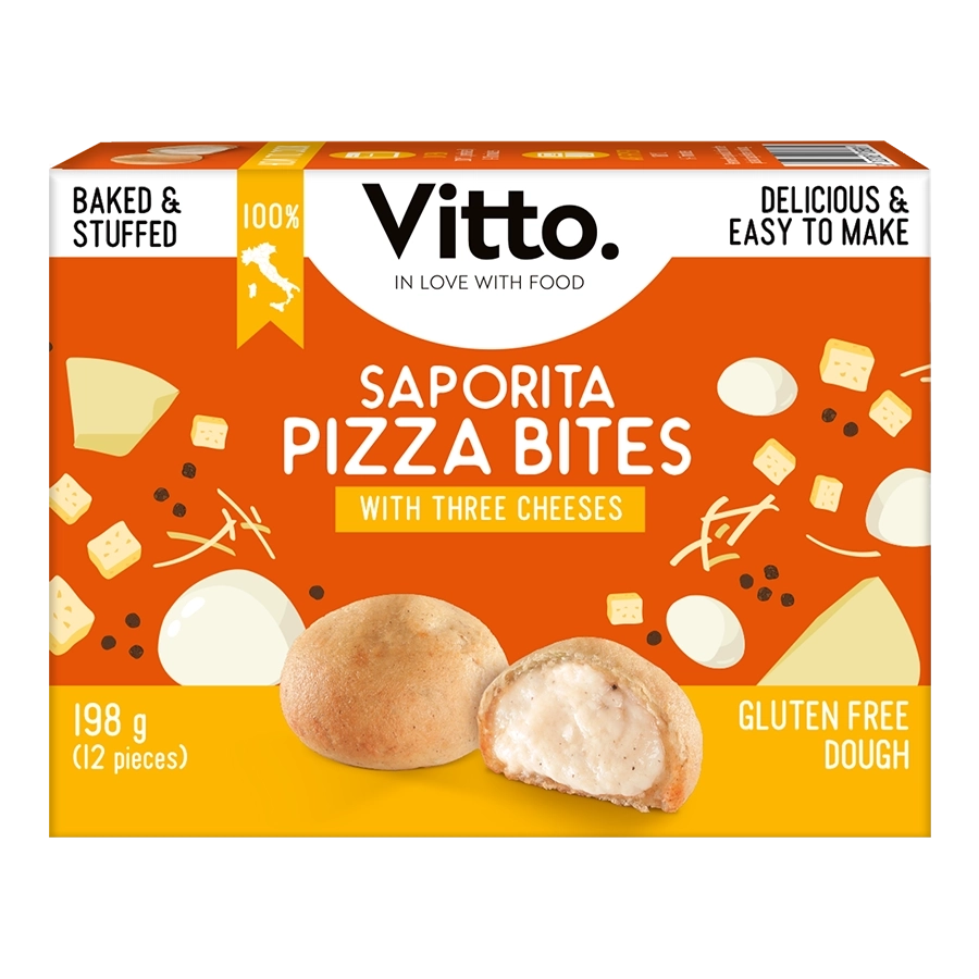 Saporita pizza bites – mini pizza snack with three cheeses