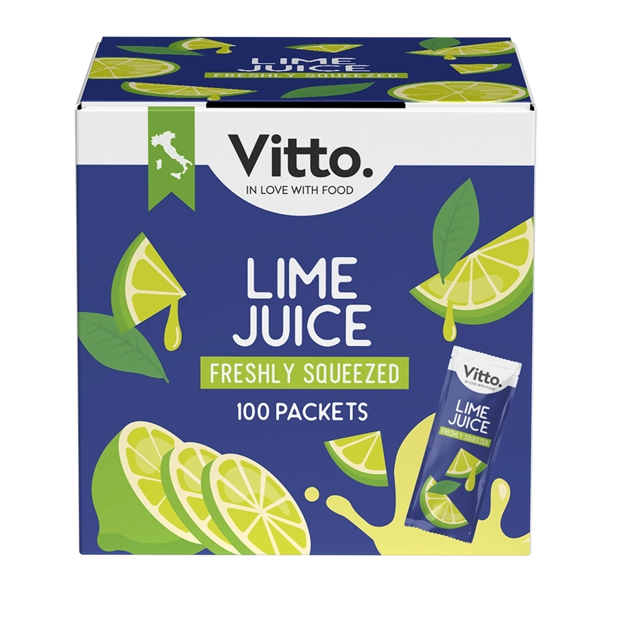 Vitto Lime Juice freshly squeezed - front pack view