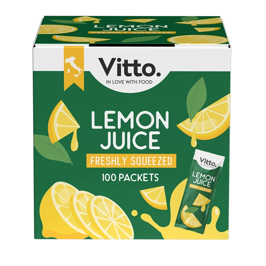 Vitto Lemon Juice freshly squeezed - front pack view