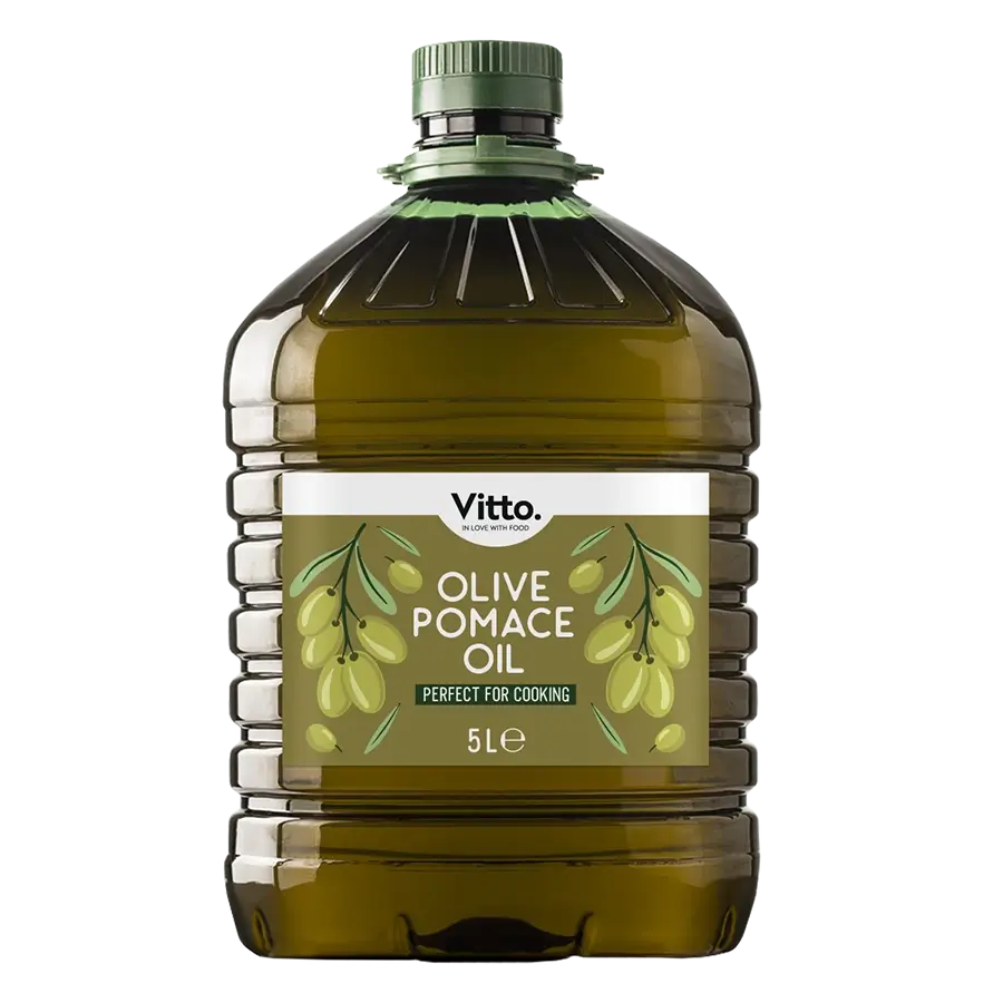 Front photo of Bottle of olive pomace oil